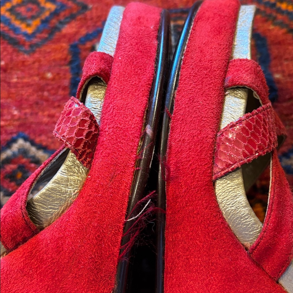 Red Platform Sandals - Picture 8 of 13